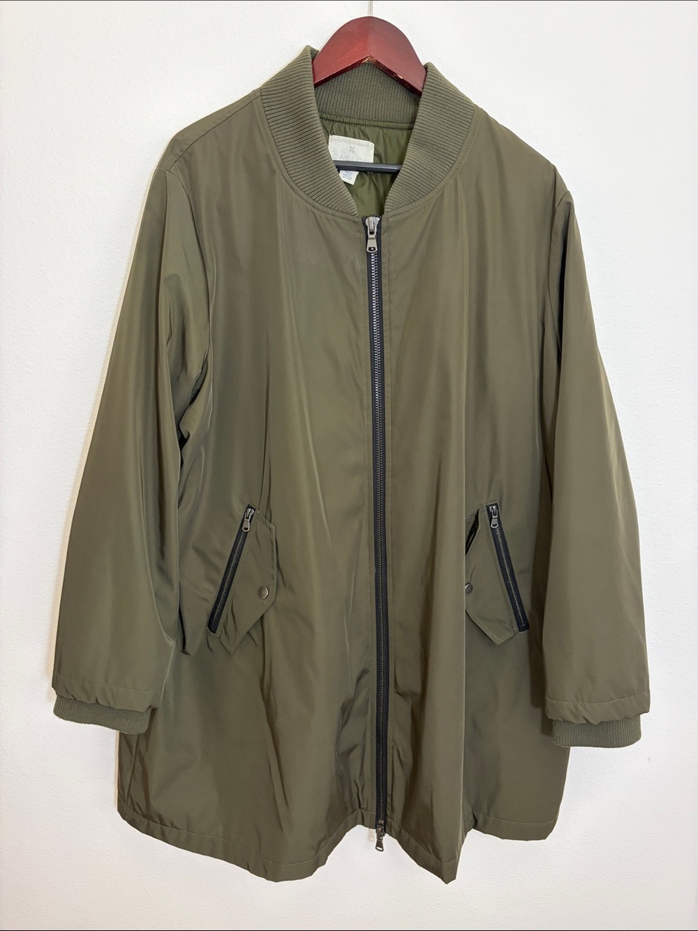 Caslon Olive Green Plus Size Jacket